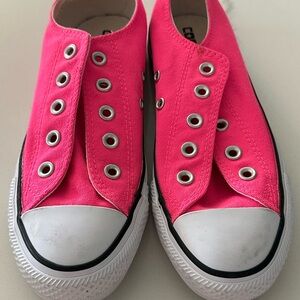 Converse Unisex Pink Slip-On Sneakers